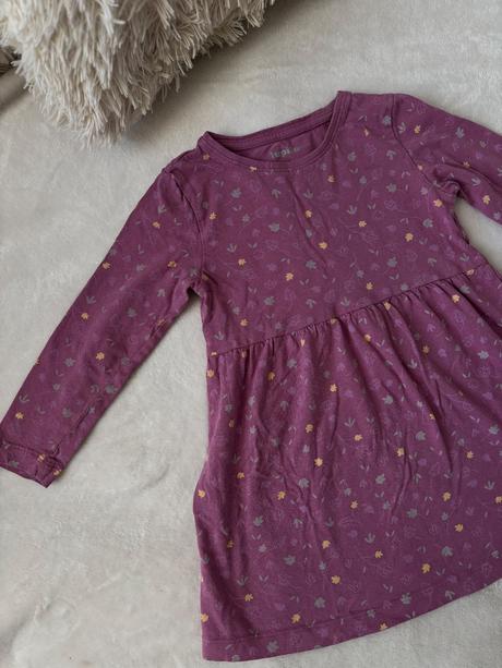 Šaty s dlouhým rukávem, lupilu,98