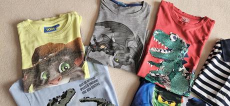 6x chlapecké tričko 110/116/122 ninjago,dinosaurus, 116