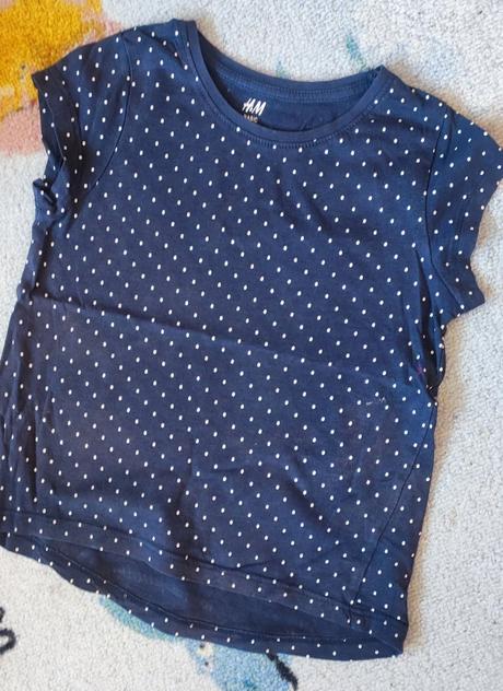 Dětské tričko s puntíky, vel. 98/104, h&m,98