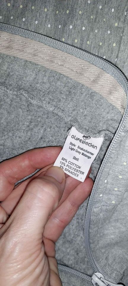 Krásná šedá mikina, vel s -140, 140