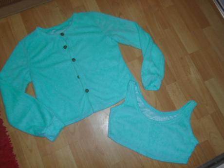 Svetr tílko souprava croptop vel m/l, m