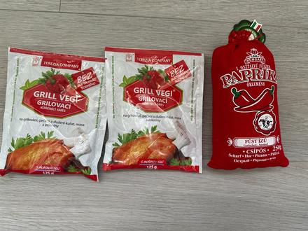 Nové koření- grilovací koření 2 ks, pálivá paprika,