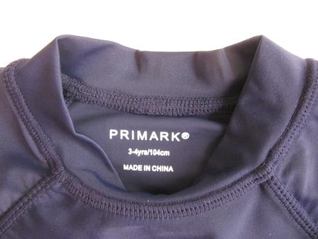 Elastické koupací tričko z plavkoviny na surf atd., primark,104