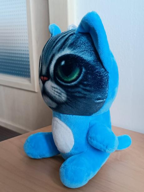 Plyšák kocour / modrá kočka / kočička, 
