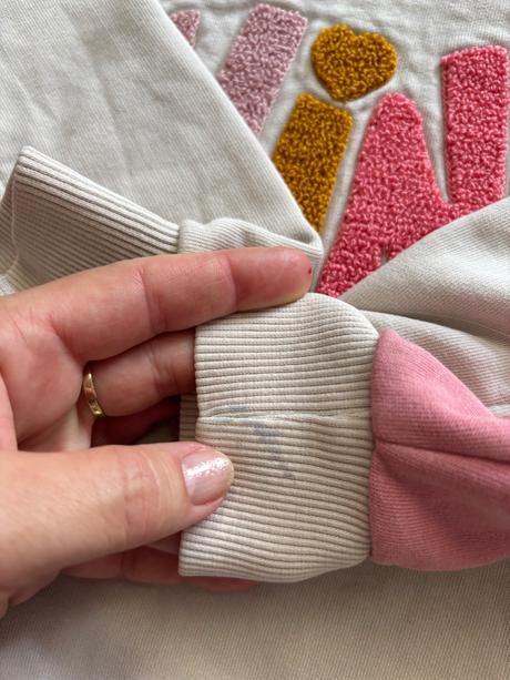 K1/ mikina béžová- v.6/7 let, f&f,122