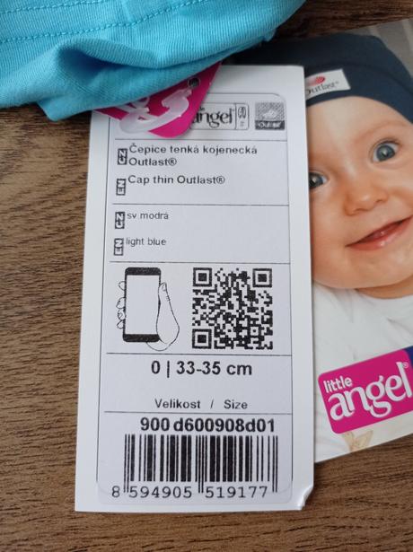 Čepice tenká kojenecká,vel.0,outlast little angel, little angel®,<50