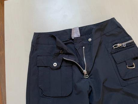 Černé kargo kalhoty, vel 12 ans ale řekla bych vět, 152