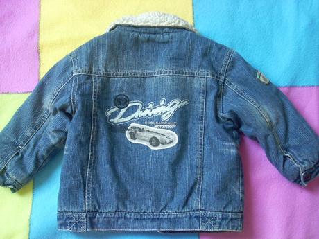 Přechodová / zimní riflová bunda, c&a,86