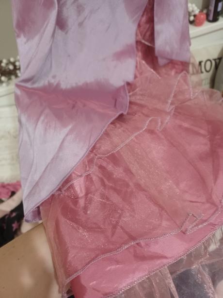 Růžové - lila sváteční příležitostní šaty s/m, s