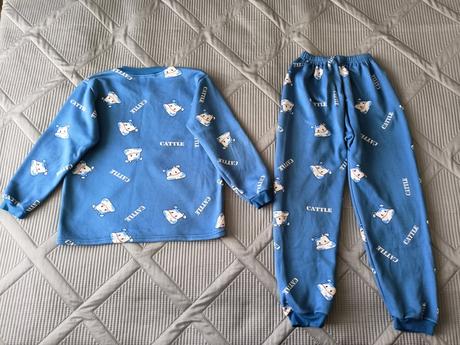 Tepla souprava modrá, 128/134, 128