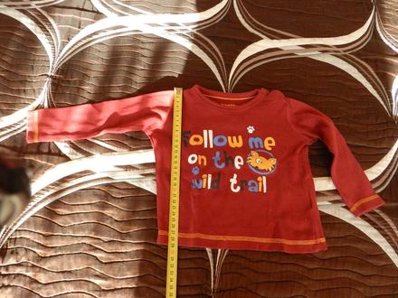 Triko dlouhý rukáv liška, lupilu,74