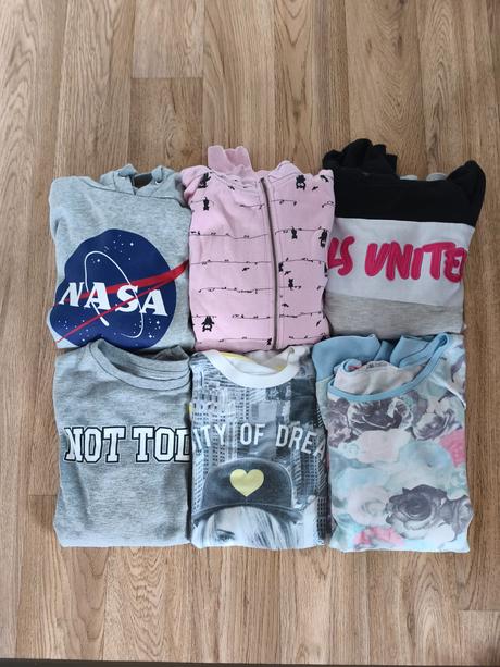 6 krát mikina h&m c&a cropp takko ann christine, h&m,164