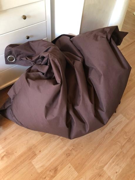 Pytel na sednuti hnedy xxl, 