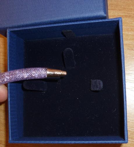 Lila/fialový náramek s krystaly swarovski, swarovski