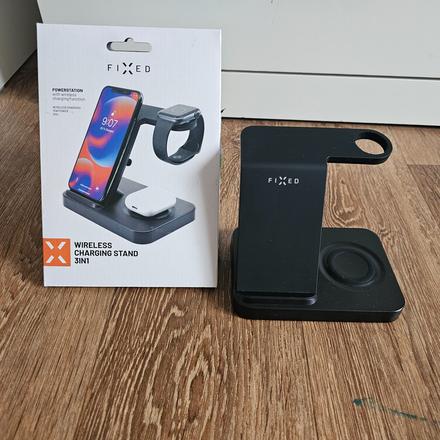 Fixed powerstation 3v1 bezdrátový nabíjecí stojan, 