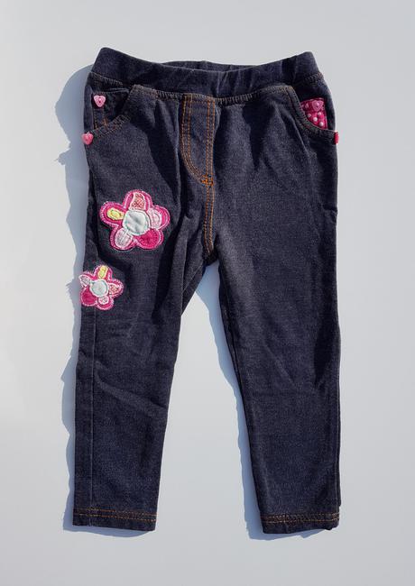 E171 dívčí riflové legíny vel. 92, bluezoo,92