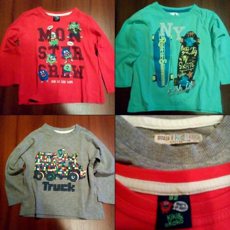 Sada triček dl. rukáv 92/98, kiki&koko,98