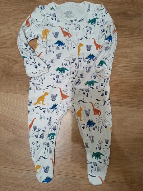 Bílý overal s dinosaury 56, mamas & papas,56