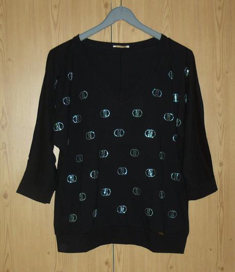 Černé dámské tričko megi collection, m