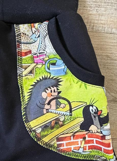 Tepláčky harémky krtek s tunelem na krk, 86