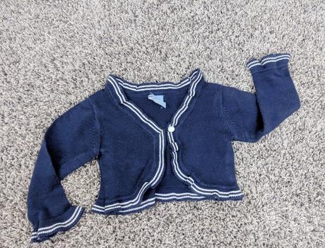 Svetříkové bolerko / svetřík krátký námořník, pumpkin patch,86