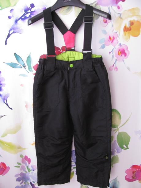 Černé oteplovačky ,lyžařské kalhoty tom tino, 104