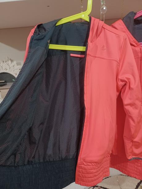 2krát neonová oboustranná bunda adidas 128 + 152, adidas,152