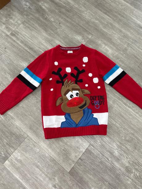 Vánoční svetr hrací a blikací, 128