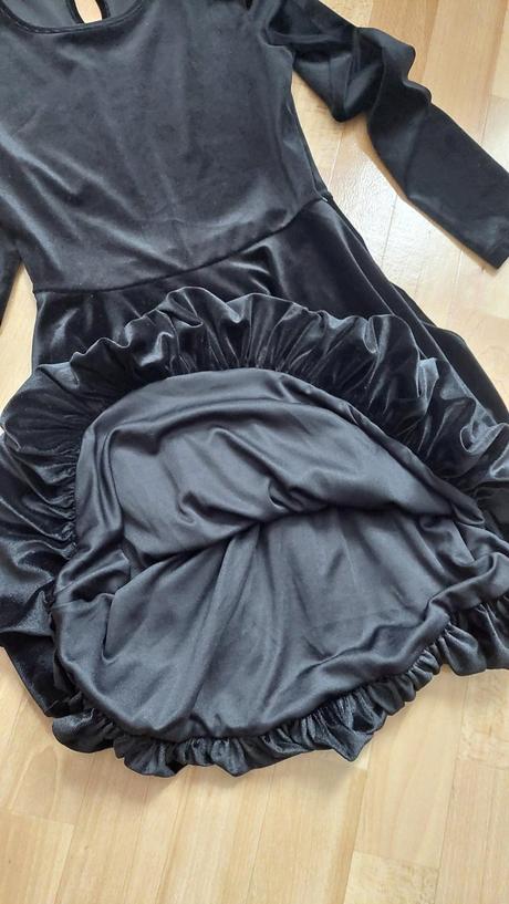 Černé sametové šaty sinsay, sinsay,s