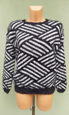 Chlupatý svetr clockhouse - vel.m, clockhouse,m