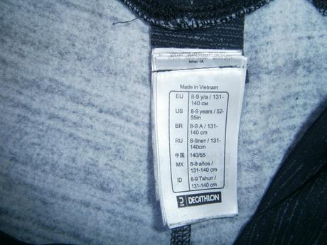 Zateplené elasťáky vel. 134/140, decathlon,134