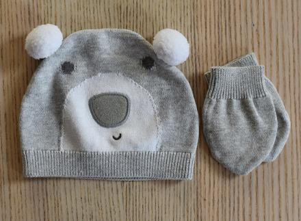 Čepice, rukavice vel. 0 - 3 m, mothercare,62