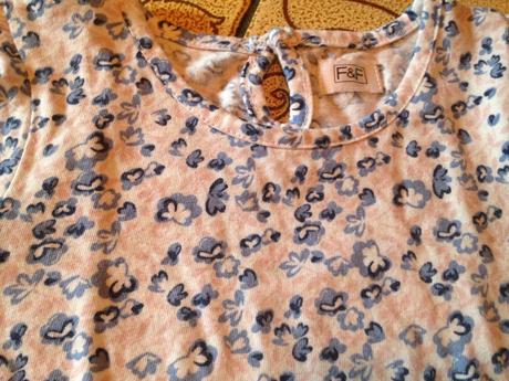 Dívčí tričko květy, listy, f&f,104