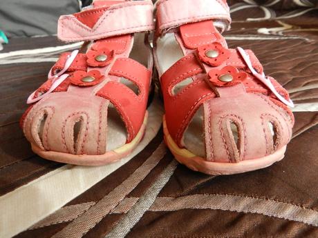 Boty sandálky červené essi 22, essi,22