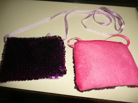 Peněženka kabelka měnivé otáčivé flitry, 