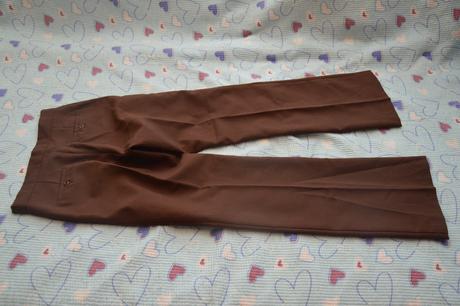 34 společenské hnědé kalhoty jp collection, 34