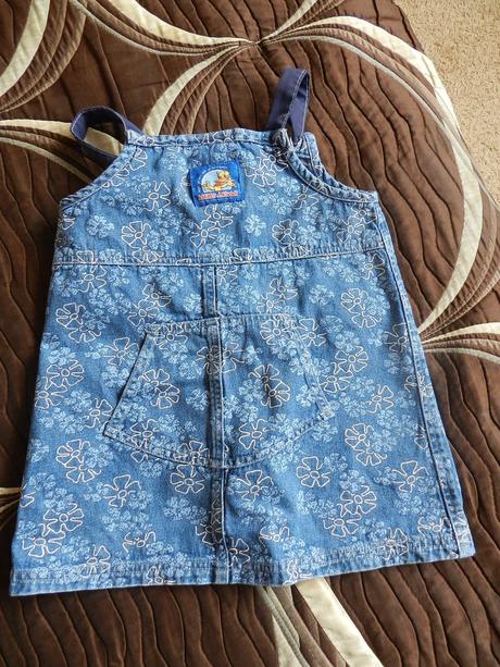 Šatičky riflové s kačerem, 98