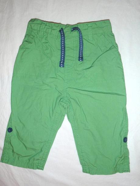 Luxusní komplet tyrkys trička a kalhot - rollky, tu,74