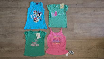 2x tílko + 2x tričko vel. 98, 98