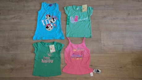 2x tílko + 2x tričko vel. 98, 98