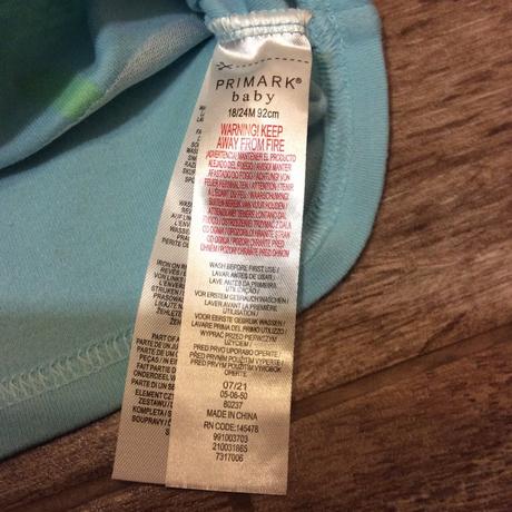 Bavlněné tričko s příšerkou, primark,92