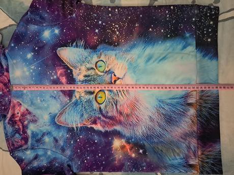 Mikina noční obloha + kočka, 146