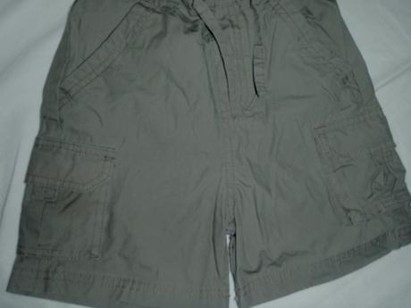 Super khaki kraťasy kapsáče + šedé tílko, cherokee,98