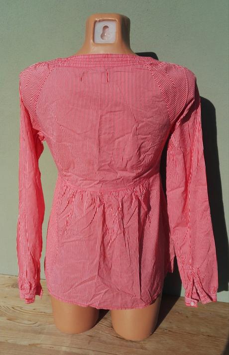 Červeno bílá blůzka tunika vero moda - vel.s, vero moda,s