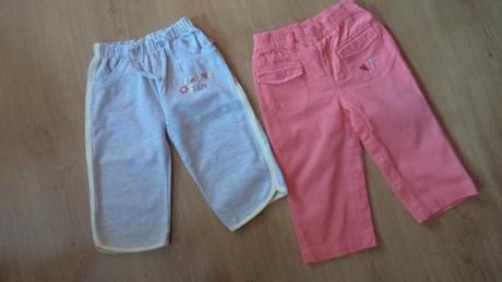 Manžestrové kalhoty nenošené, tepláky top stav č89, 86