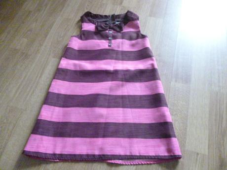 Pruhaté šaty 6-7 h-m, h&m,122