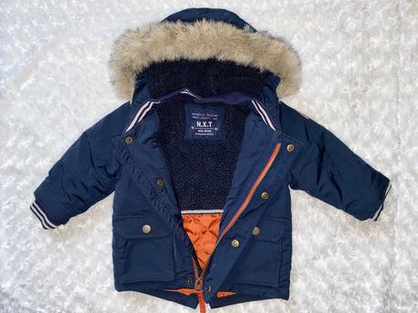 Modrá zimní bunda/parka next, next,80