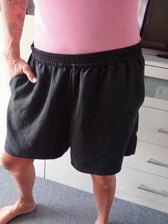 Šortky zn."h&m" vel."l" i větší velikost, h&m,l