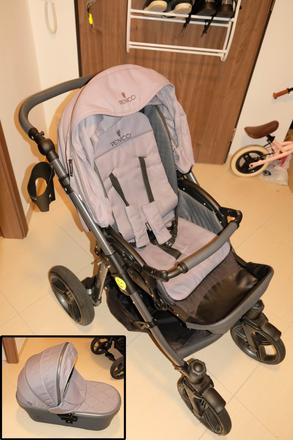 Venicci carbo natural grey lux 2v1, venicci,venicci carbo