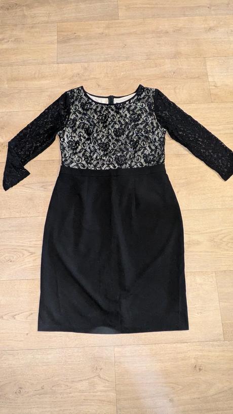 Krásné šaty nuance s krajkou vel. 46, 46